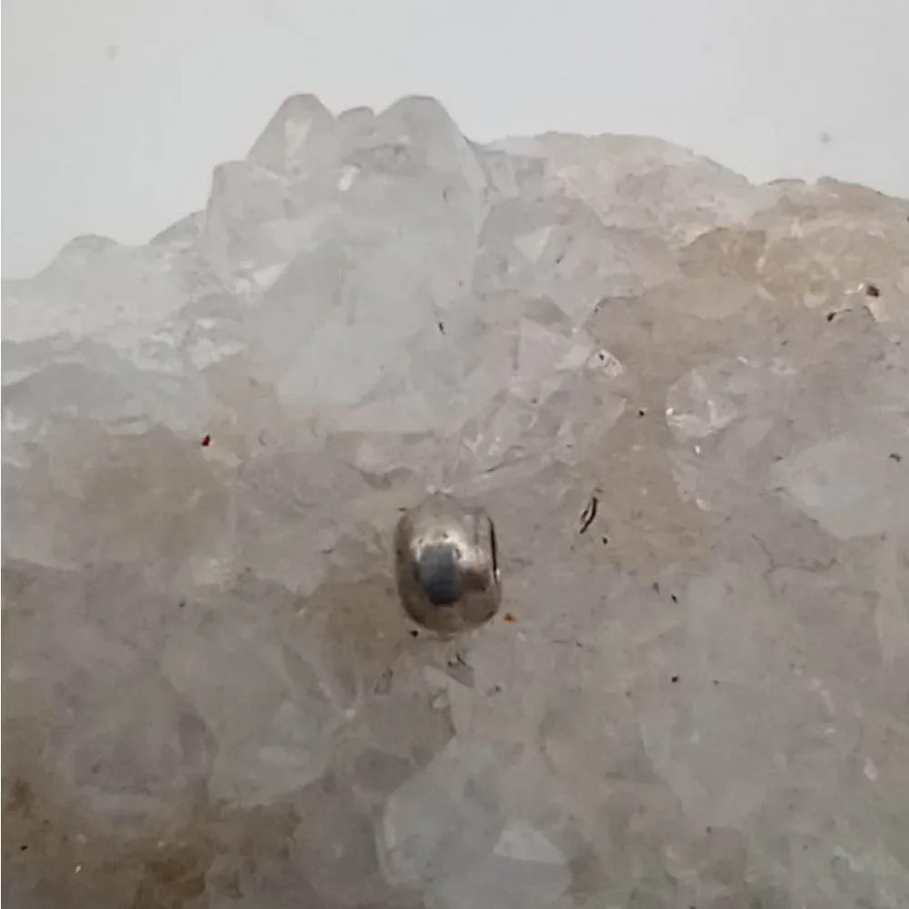 Mini solid sterling silver spacer charm